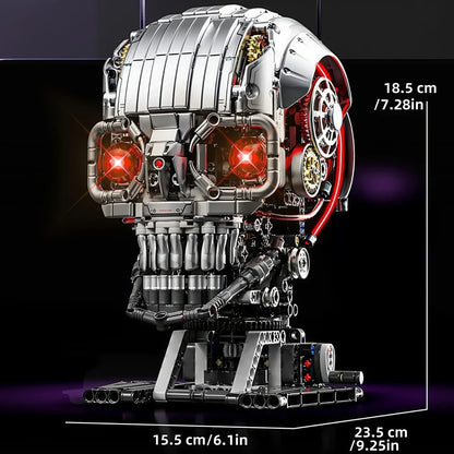 2025 STEM Mechanical Skull Building Blocks Kit — Bone Desktop Model | Assembly Toy Gift for Boys