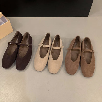 Bailamos 2024 Women's Flats – Round Toe, Slip-On Casual Ballet Shoes, Soft Leather Elegant Dress Shoes