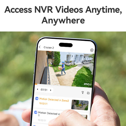 IMOU 10/18CH Wireless NVR – Dual-Band 2.4/5GHz Wi-Fi Network Security System, Metal Shell