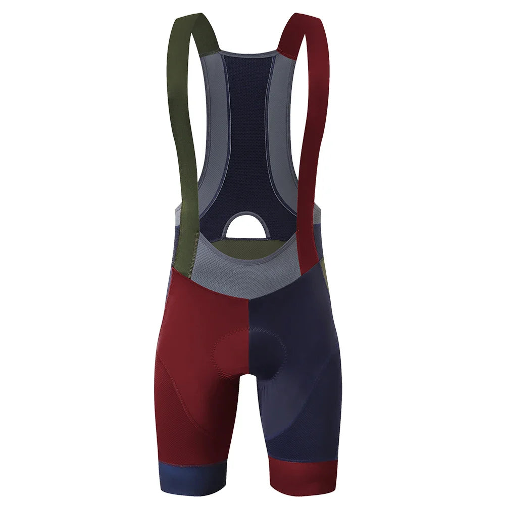 Ykywbike Men's Cycling Bib Shorts – Padded Quick-Dry Bike Tights for 6-Hour Rides, Outdoor Cycling Clothing