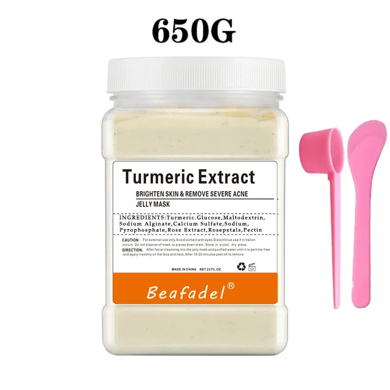650g Rose Jelly Peel-Off Facial Mask Powder – Collagen Hydroplastic Crystal Skin Care Mask for Face Treatment