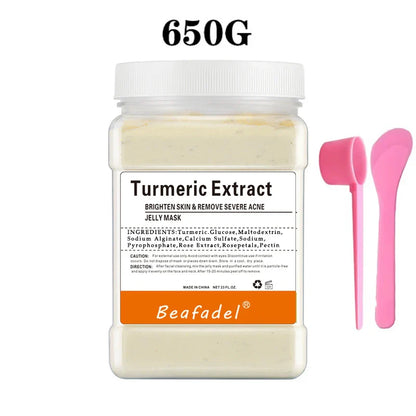 650g Rose Jelly Peel-Off Facial Mask Powder – Collagen Hydroplastic Crystal Skin Care Mask for Face Treatment