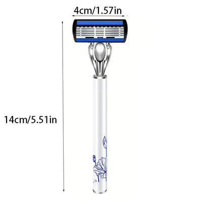 Classic 6-Layer Safety Razor – Manual Shaver for Men’s Shaving & Women’s Hair Removal