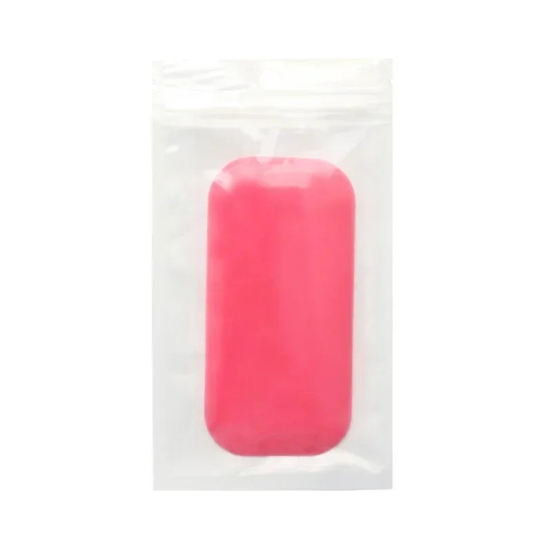 Eyelash Extension Forehead Sticker Pad – Silicone Pink Transparent Lash Tray & Pallet Holder for Makeup