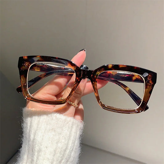 KAMMPT Fashion Square Glasses for Women & Men – Classic Blue Light Blocking Eyewear, Stylish Daily Designer Glasses