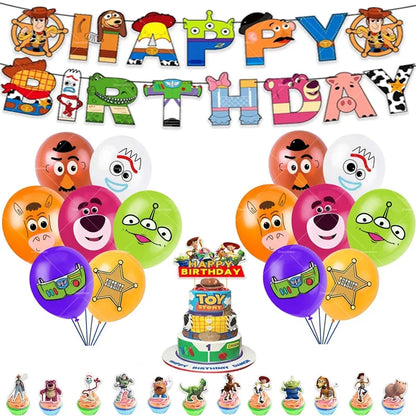 Disney Buzz Lightyear Foil Balloon – Toy Story Latex Party Decoration & Cake Topper for Kids
