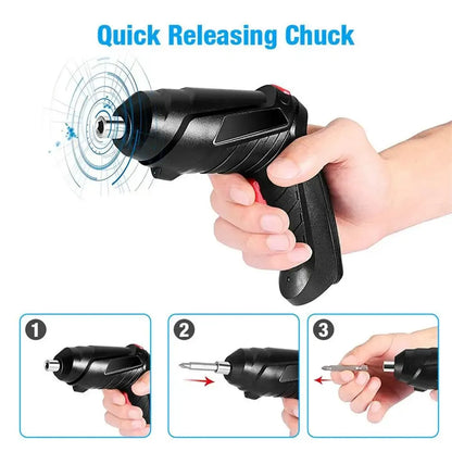 3.6V Power Tools Set - Household Maintenance Repair Kit with 1800mAh Lithium Battery Mini Electric Drill Cordless Screwdriver