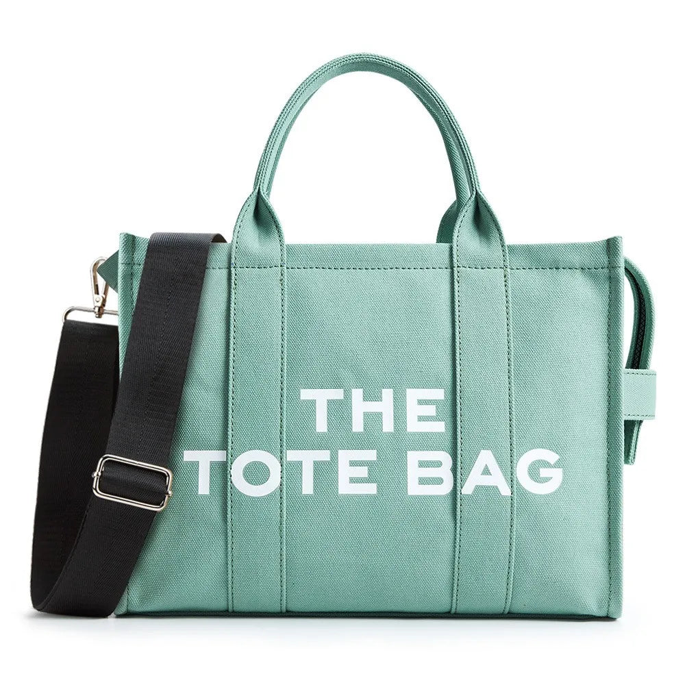 THE TOTE BAG — Designer Fashion Canvas Handbag for Women, Adjustable Shoulder & Crossbody Strap, Large Capacity