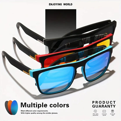 3PCS Polarized Square Sunglasses – Fashionable Outdoor Sports, Travel, Driving & Party Glasses for Men & Women