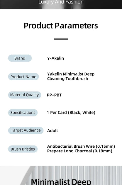 Y-Kelin Extra Hard Bristle Toothbrush Set – Small & Medium Brushes for Men, Household Oral Care
