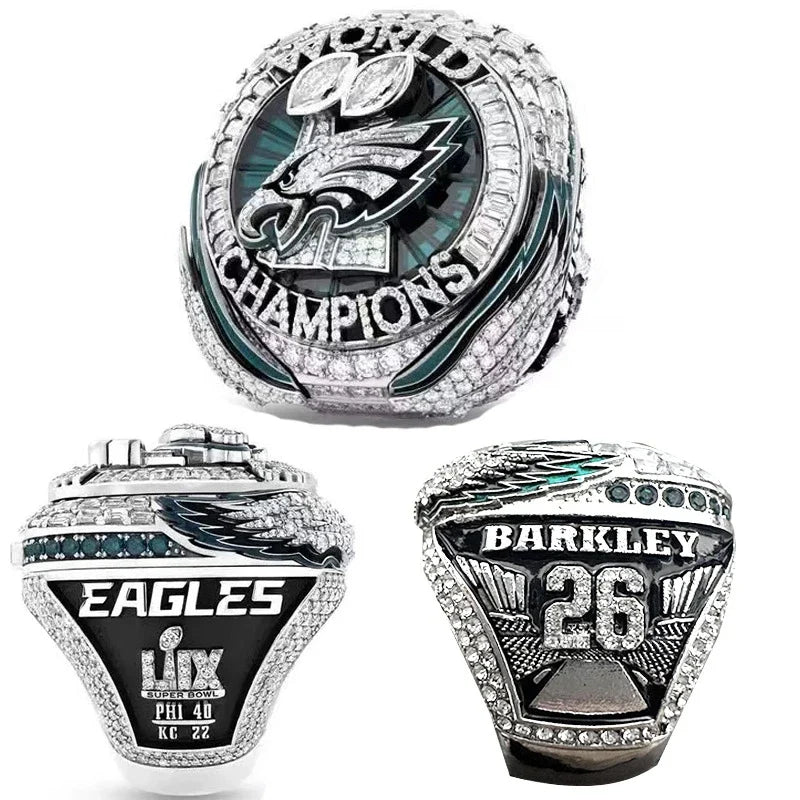 2025 Commemorative Stainless Steel Ring – Champion Rugby Gift for Boyfriend