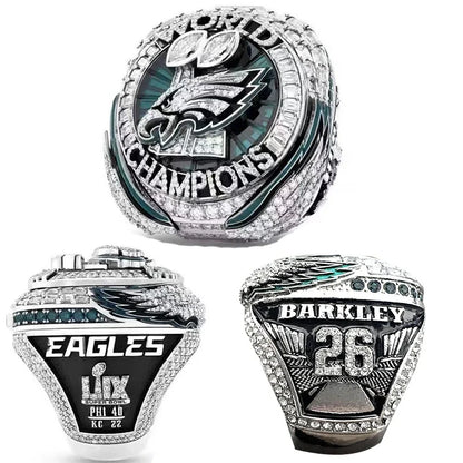 2025 Commemorative Stainless Steel Ring – Champion Rugby Gift for Boyfriend