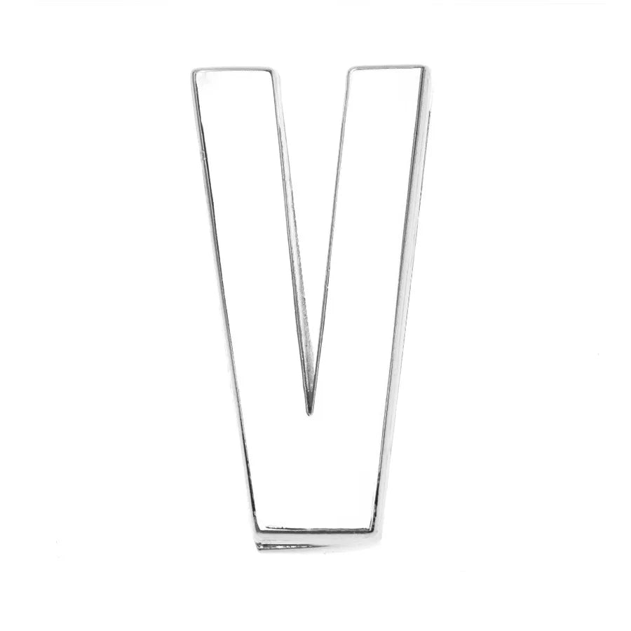 12PCS 30mm Chrome Alphabet Slide Charms A–Z – DIY Bracelet, Wristband, Pet Collar & Jewelry Making Beads
