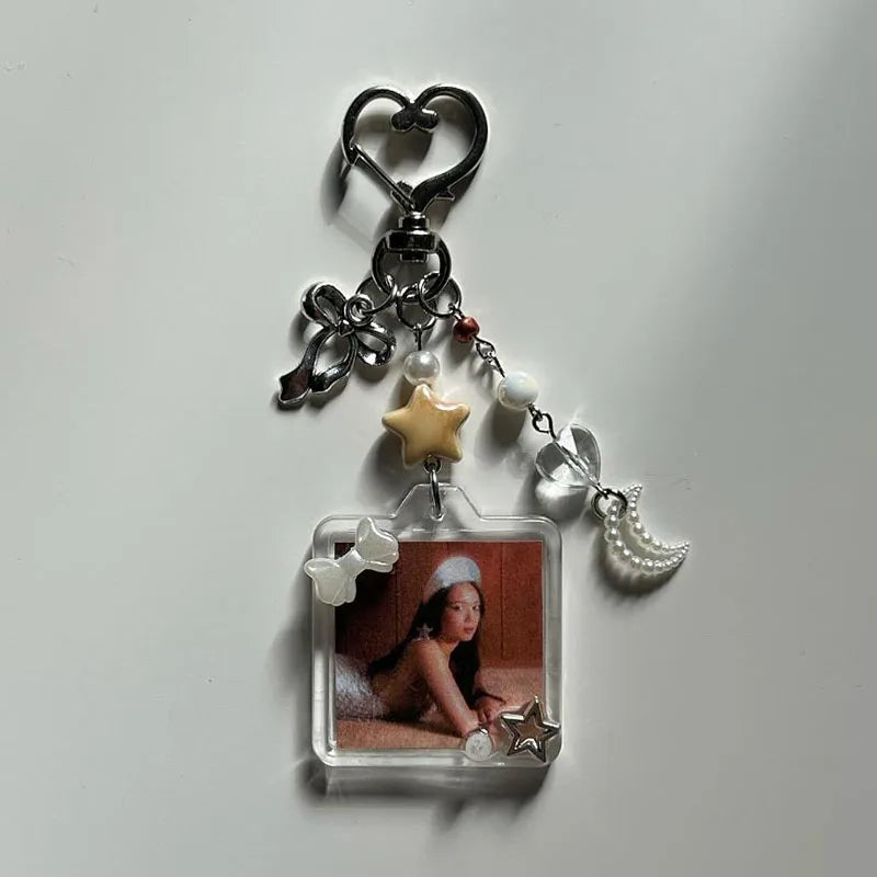 Handmade Album Lamp Keychains – Trendy Y2K Aesthetic Accessories