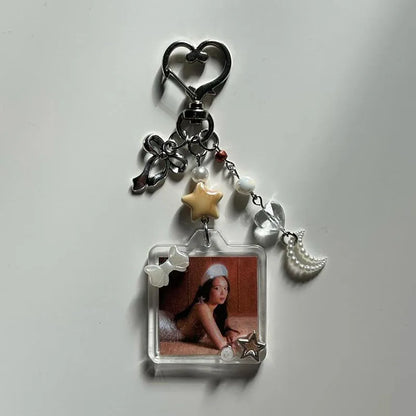 Handmade Album Lamp Keychains – Trendy Y2K Aesthetic Accessories