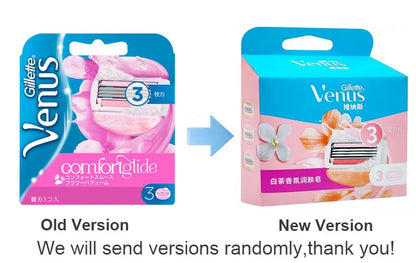 Gillette Venus Safety Razor for Women - 3/5 Blade Shaver for Face, Arms, Legs, and Hair Removal