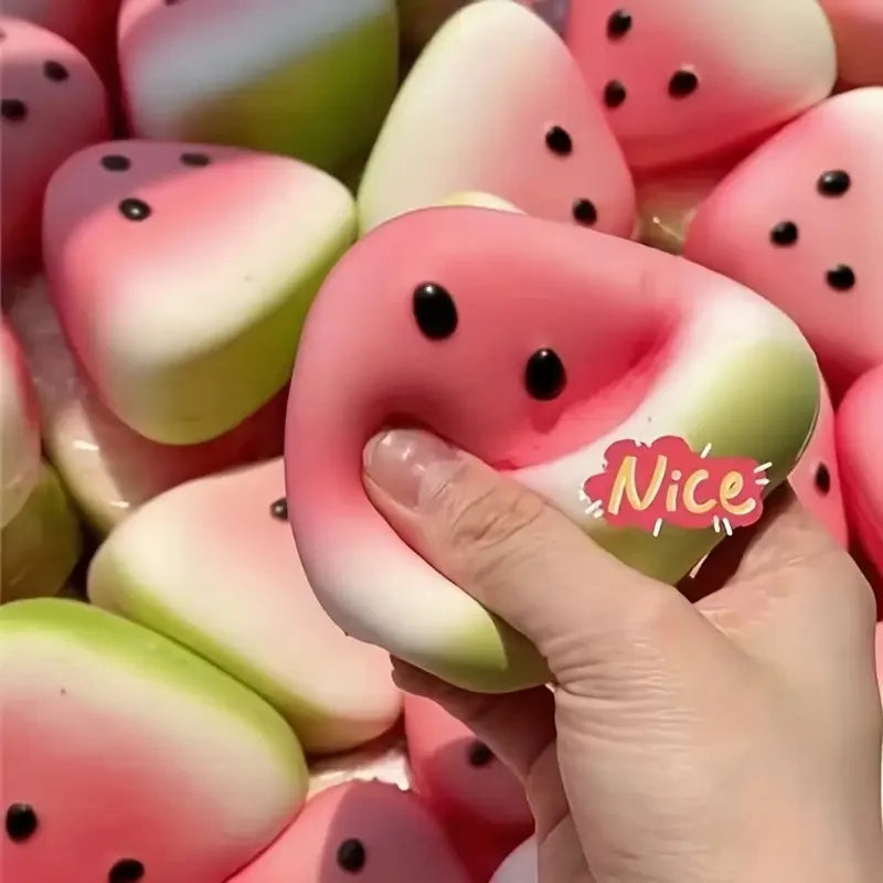 Anti-Stress Squishy Watermelon Toy – Soft Ice Skin Slow Rebound Squeeze Decompression Stress Relief Fidget Toy for Relaxation