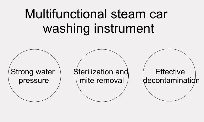 2600W 220V High-Temperature Steam Cleaner - Portable Sterilization Pressure Washer for Home, Car, Kitchen & AC