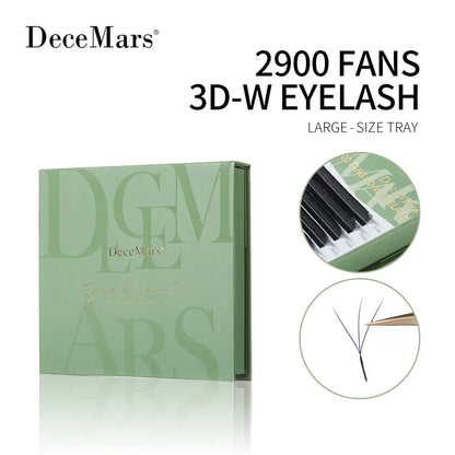 DeceMars 3D–6D Eyelash Extension Tray – Large Volume Individual Lash Extensions for Professional Use