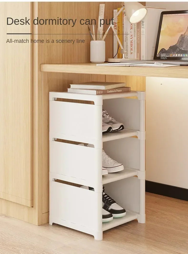 Stackable Shoes Rack Organizer – Multi-Layer Adjustable Shoe Cabinet for Space Saving Home Storage