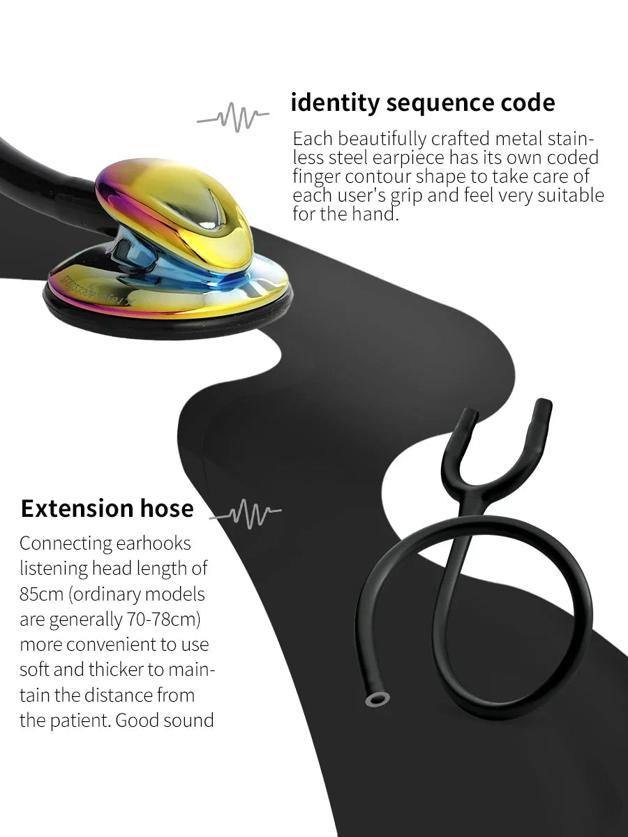 Professional Single Head Medical Stethoscope — Custom Engraved Cardiology Stethoscope for Nurses and Health Care Professionals