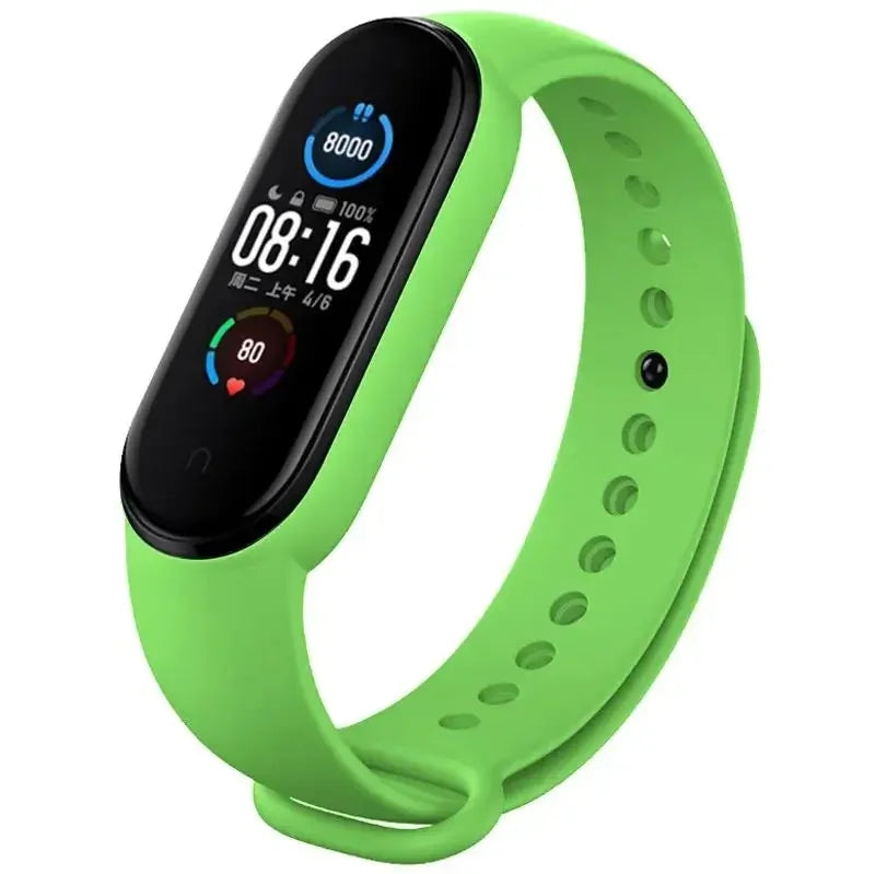 Silicone Watch Strap for Xiaomi Mi Band - Adjustable Replacement Wristband for Mi Band 3 4 5 6 7 Smartwatch
