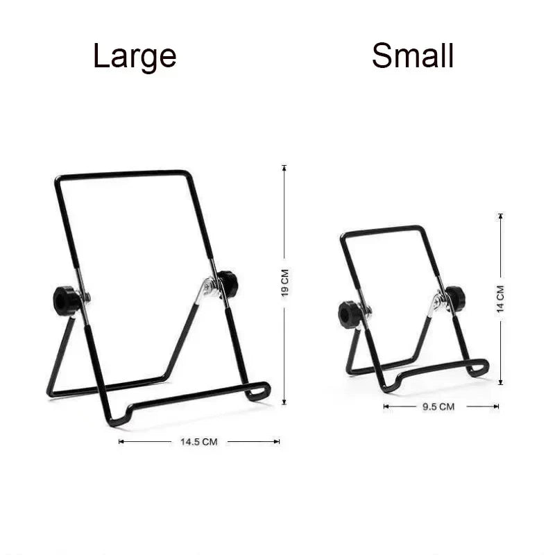 Portable Metal Tablet and Phone Stand – Foldable Desk Mount for iPad, iPhone, Samsung, Huawei | Universal Use for Work, Home, Travel