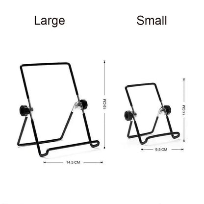 Portable Metal Tablet and Phone Stand – Foldable Desk Mount for iPad, iPhone, Samsung, Huawei | Universal Use for Work, Home, Travel
