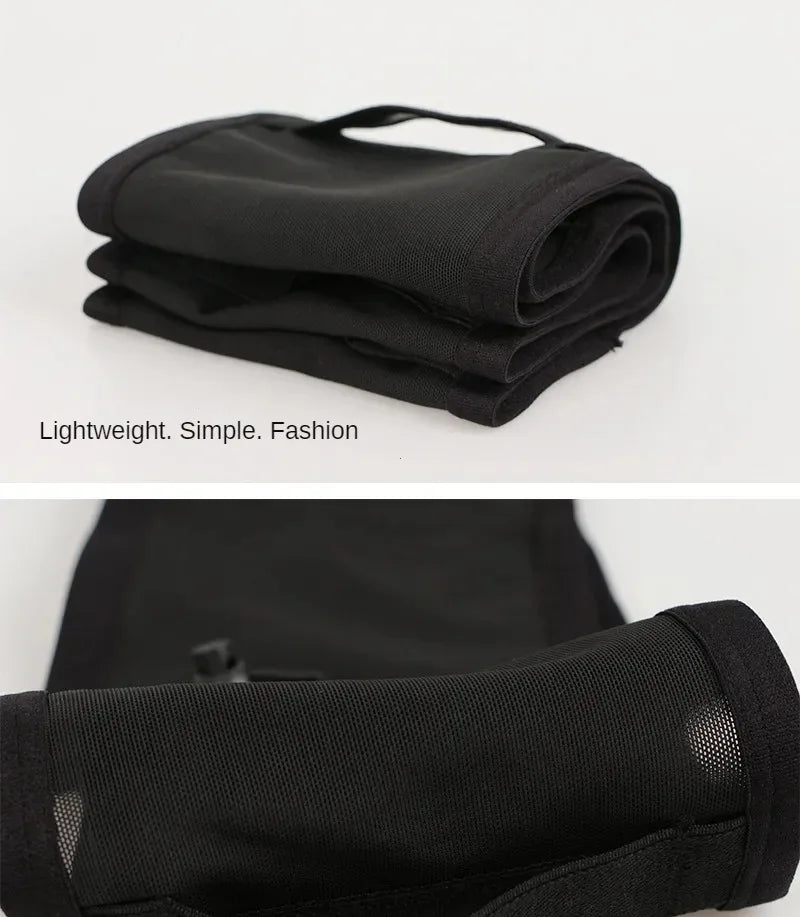 Large Capacity Sports Fanny Pack — Multi-Functional Running, Cycling & Hiking Bag with Elastic Mesh for Phone & Water Bottle