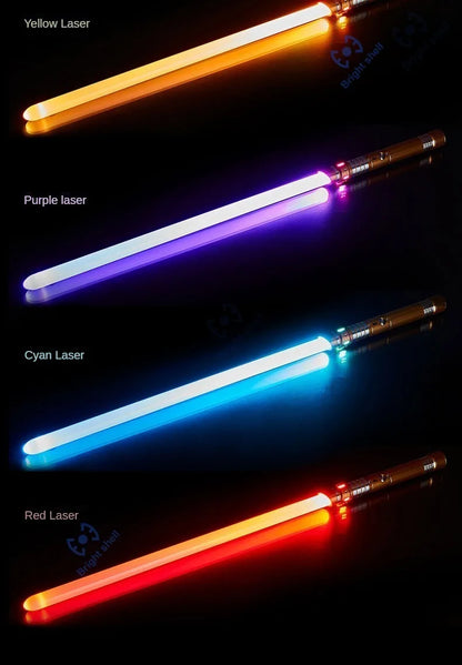 RGB Metal Lightsaber Toy – 15-Color Changing Laser Sword with Sound Effects, Force FX Jedi Blaster Gift for Kids