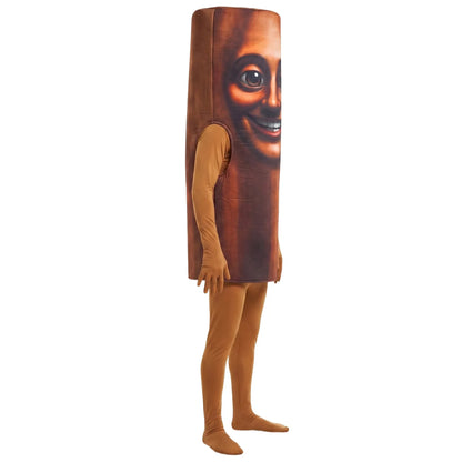 Tung Tung Tung Sahur Costume - 3D Printed Face Sponge Cosplay Outfit for Halloween & Performances