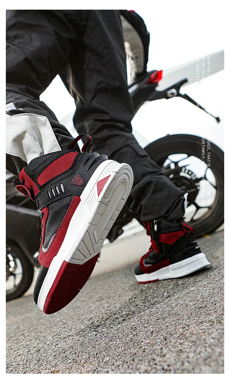 2024 Motorcycle Boots for Men & Women - Breathable Motorbike Riding Shoes, Biker Boots, Motorboats Motorcycle Shoes Bota