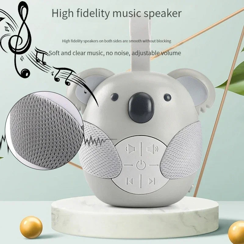 Portable White Noise Machine for Babies – Soother with 5 Music Sounds, Night Light & Timed Shutdown for Toddler Sleep