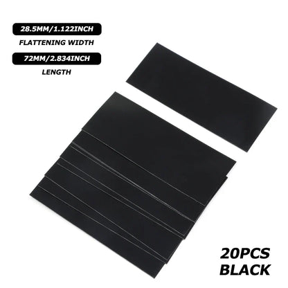 18650 PVC Heat Shrink Wrap Tubing – Pre-Cut Insulated Battery Sleeves (20/50/100pcs) Protective Shrink Film Cases