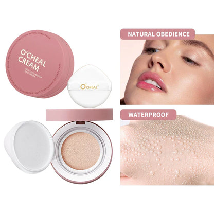 OCHEAL CC Cream Cushion Foundation – Long-Lasting Moisturizing Concealer & BB Cream for Face Makeup