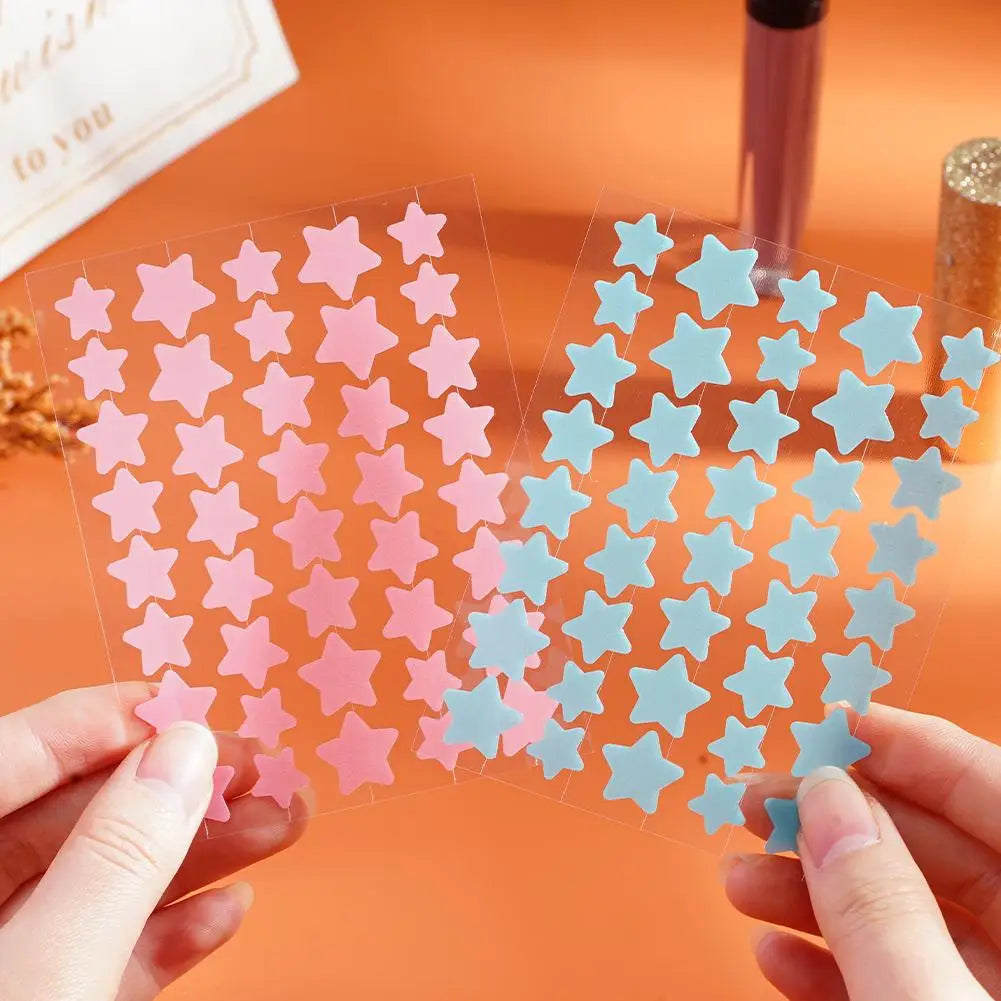 Colorful Star-Shaped PE Pimple Patches – Invisible Acne Spot Stickers for Skin Care and Makeup Concealer