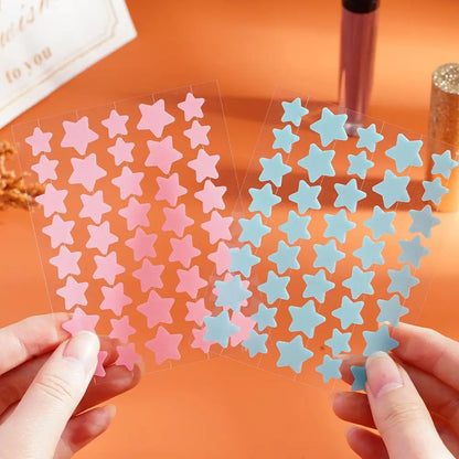 Colorful Star-Shaped PE Pimple Patches – Invisible Acne Spot Stickers for Skin Care and Makeup Concealer