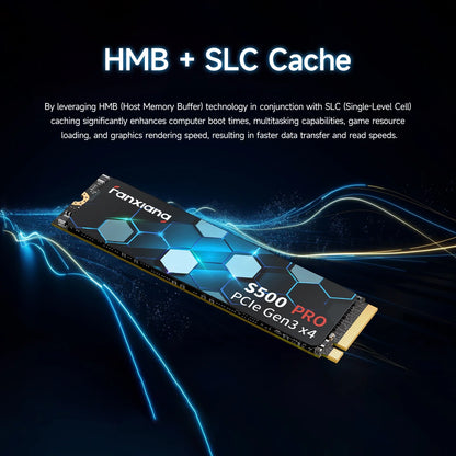 Fanxiang S500 Pro M.2 SSD 512GB, 1TB, 2TB - 3500MB/s NVMe PCIe 3.0 Internal Solid State Drive for Laptop & Desktop