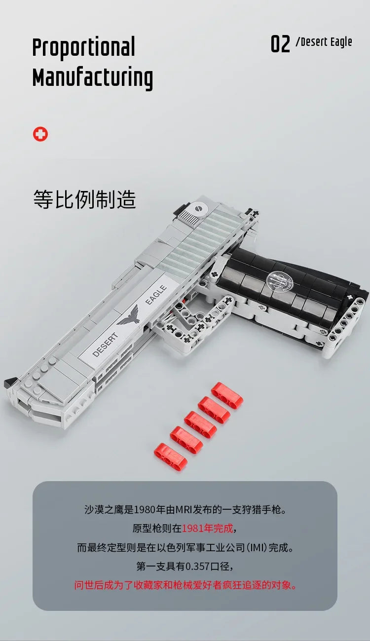 AK47 & AWM Sniper Gun Building Block Set – Military MOC Model Toy for Boys Holiday Gift