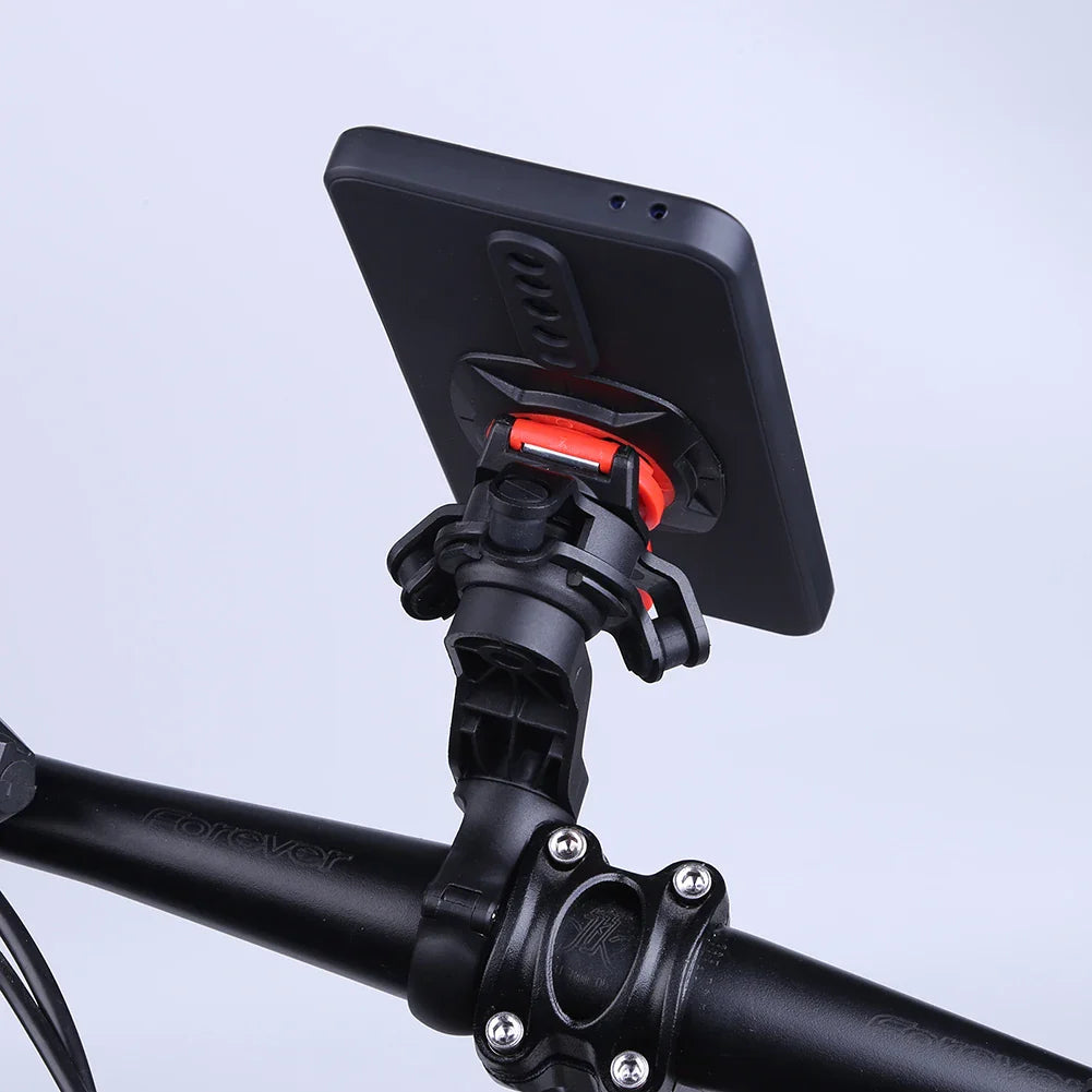 Quad Lock Motorcycle & Bike Phone Holder – 360° Rotatable Stand, Navigation Support, Secure Bracket for Bicycle