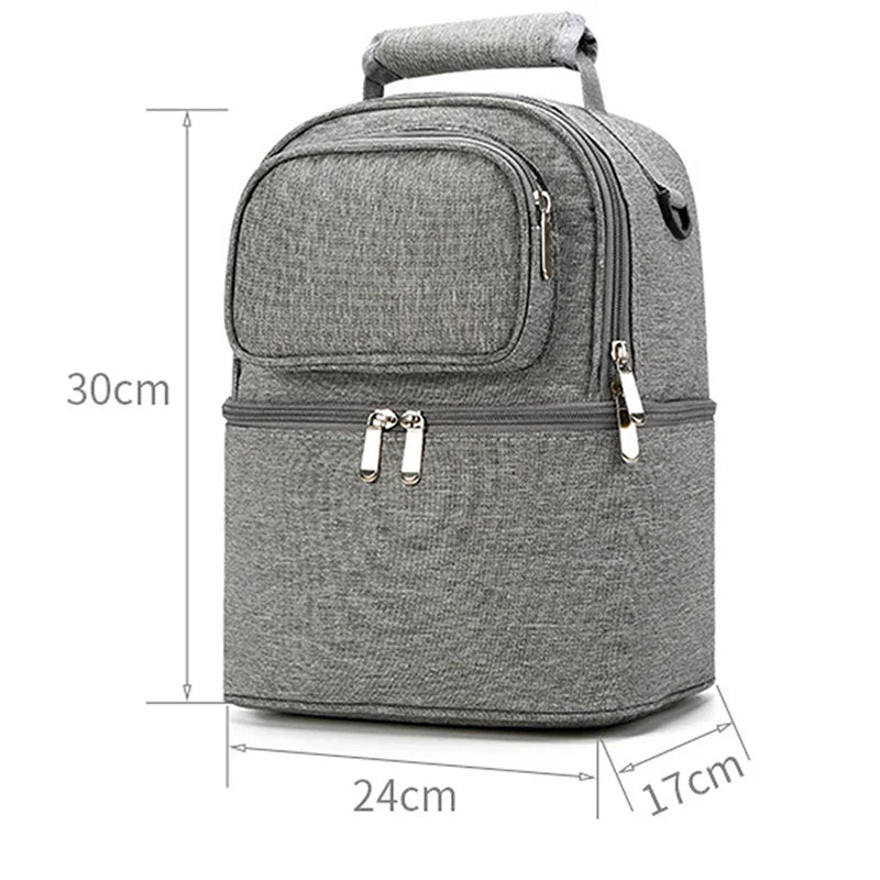 Folding Large-Capacity Breast Milk Storage Backpack – Portable Crib Bed, Mommy Outing Bag with Insulation for Baby