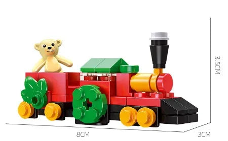Christmas Building Blocks Toy Set – Santa Claus & Reindeer Action Figures Gift