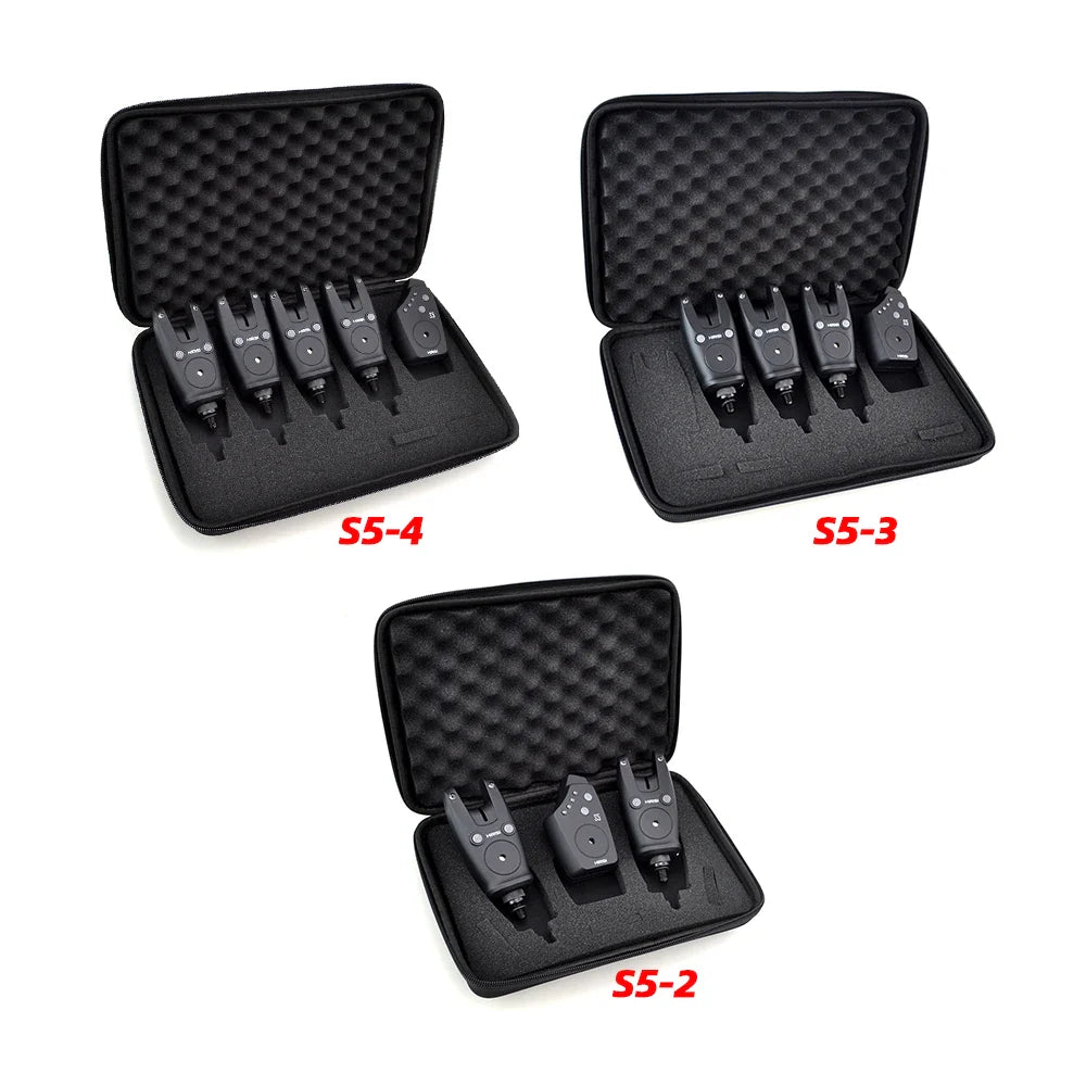 Hirisi Waterproof Wireless Carp Fishing Alarm Set - Fishing Bite Alarms with Bite Indicator, Fishing Accessories S5