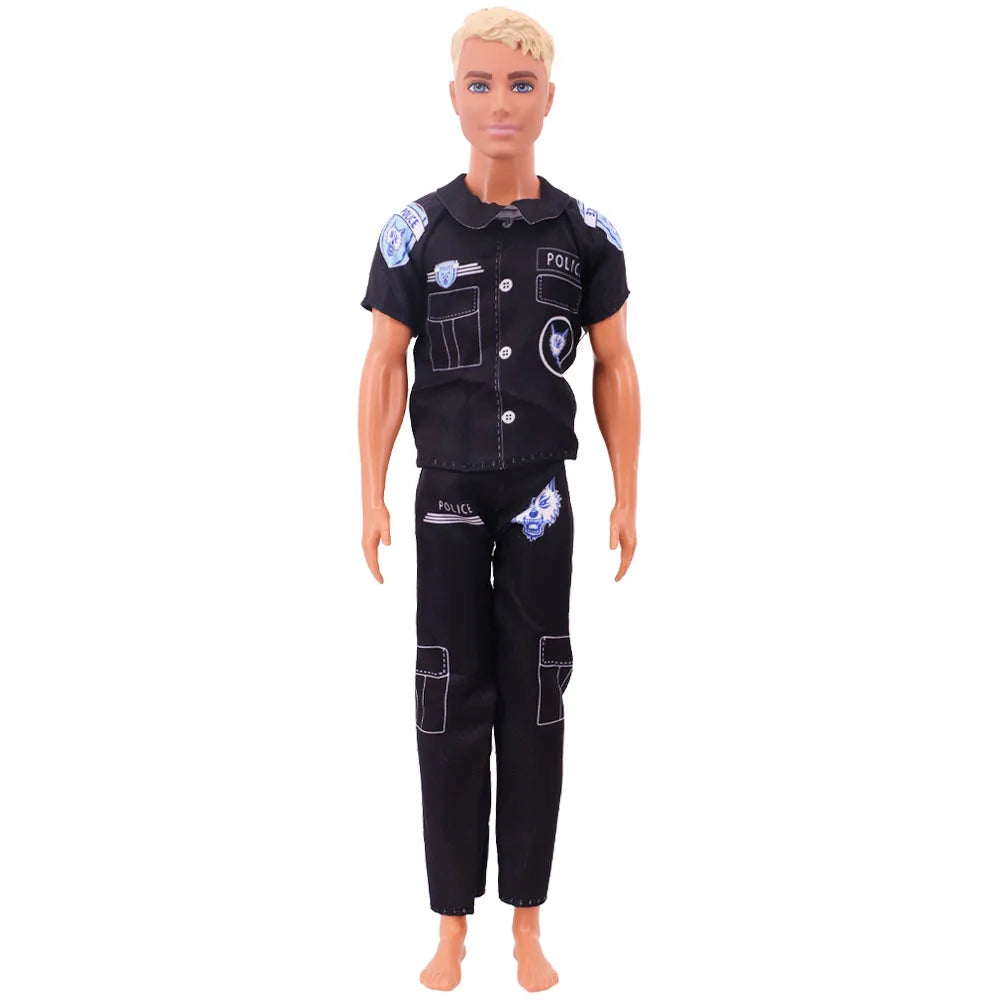 30cm Ken Doll Clothes – Pop Suit Top & Pants Outfit for Boys, Holiday Gift Doll Accessories