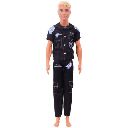 30cm Ken Doll Clothes – Pop Suit Top & Pants Outfit for Boys, Holiday Gift Doll Accessories