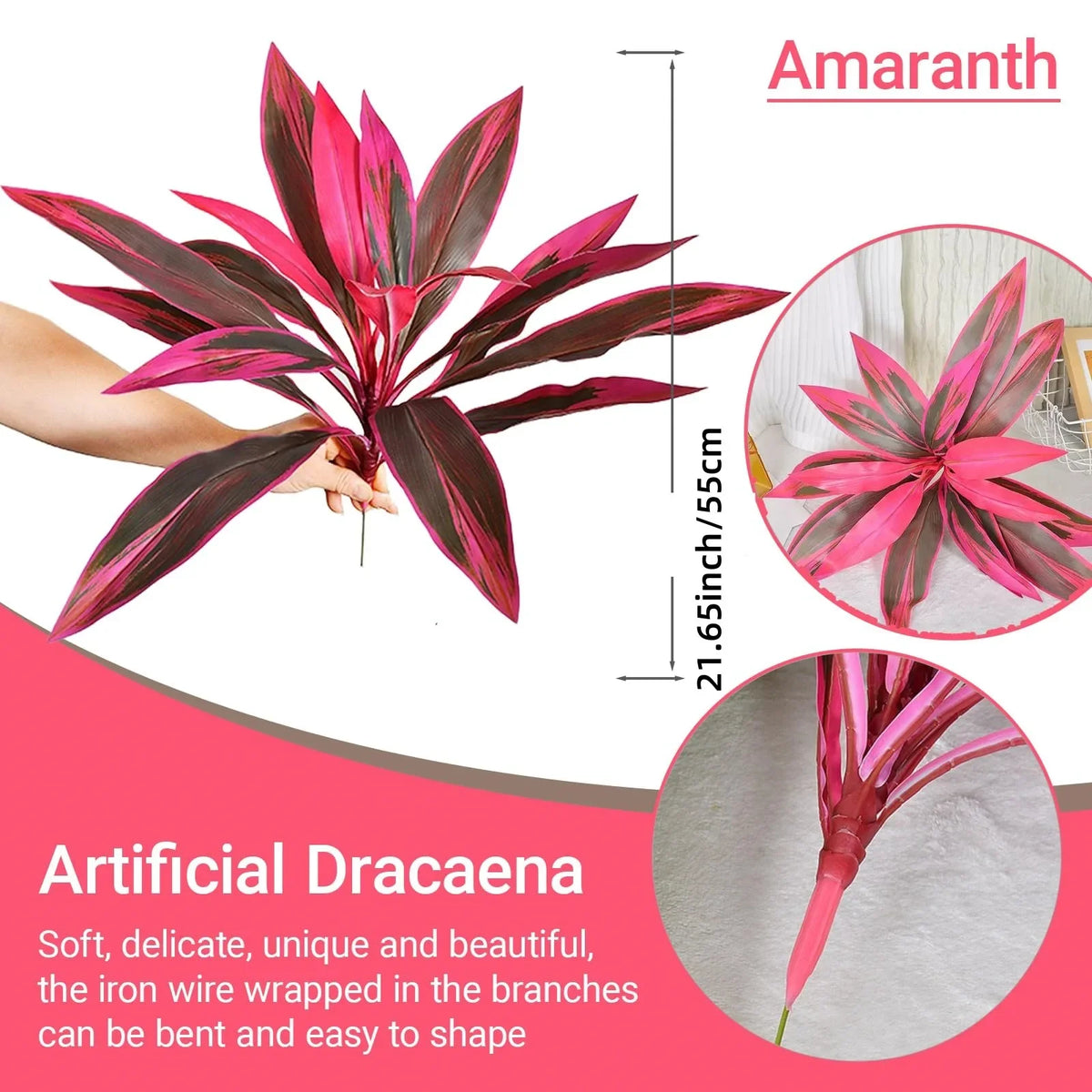 UV Resistant Artificial Tropical Plants – Outdoor Fake Boston Fern, Agave & Hosta Potted Shrubs for Patio, Porch & Garden Decor
