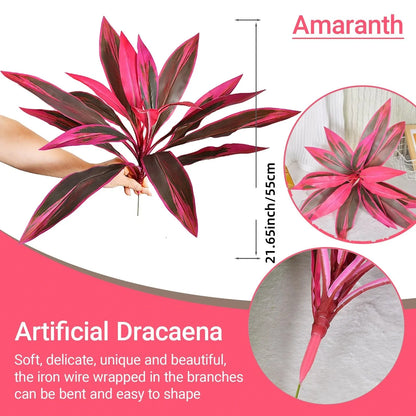 UV Resistant Artificial Tropical Plants – Outdoor Fake Boston Fern, Agave & Hosta Potted Shrubs for Patio, Porch & Garden Decor