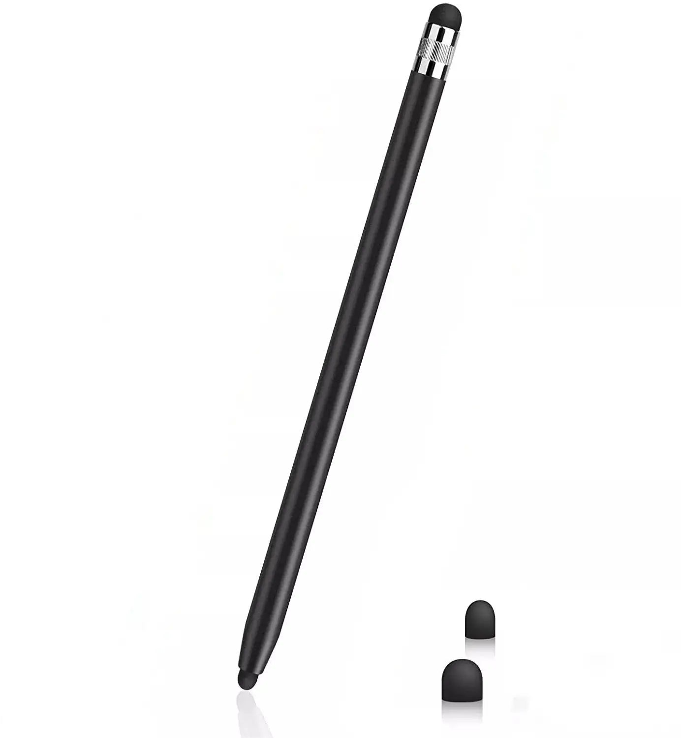 Universal Touch Pen for Tablets - Dual Silicone Head Capacitive Stylus for iPad and Android Smartphones