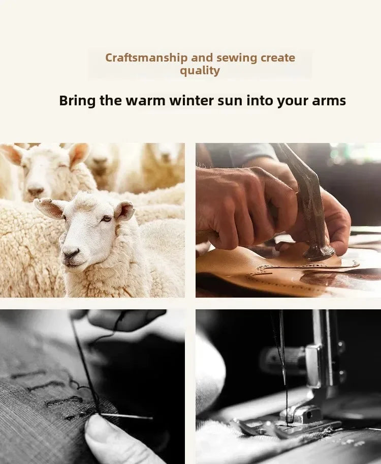 Women’s Wool Triangle Scarf – British Korean Knitted Headscarf & Warm Multi-Functional Wrap