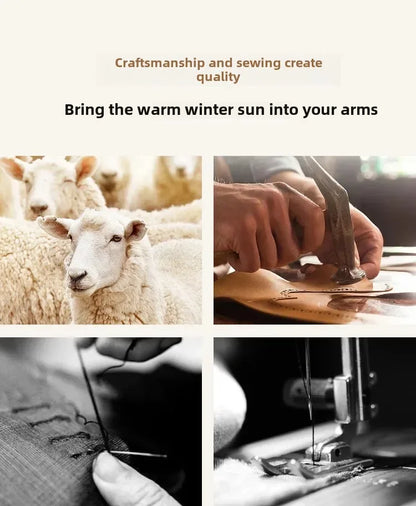 Women’s Wool Triangle Scarf – British Korean Knitted Headscarf & Warm Multi-Functional Wrap